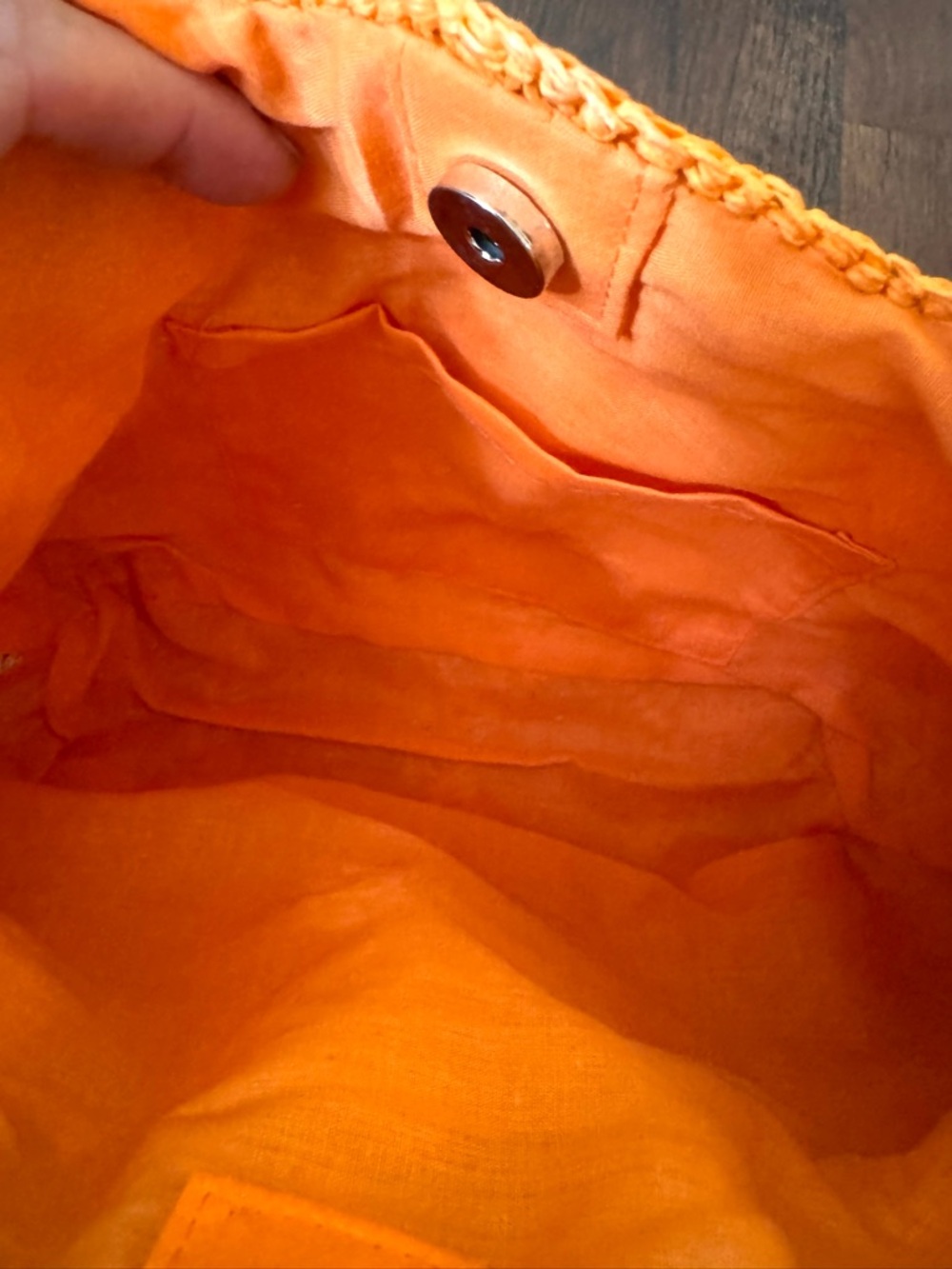 Top handle raffia bag, NWOT - Picture 11 of 11